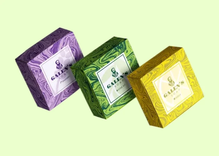 Square soap box for distinctive soap shapes